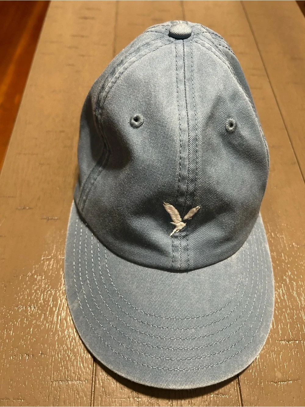 American Eagle Outfitters Light Blue Cap with White Logo
